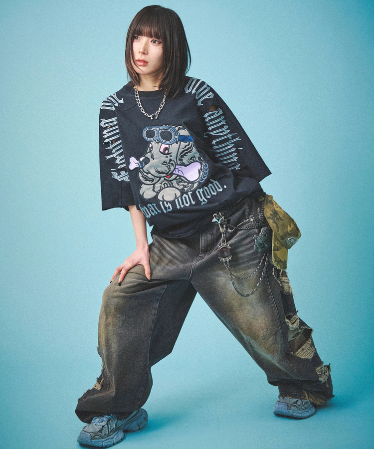 JACKROSE(ジャックローズ) |GALFY/ガルフィー 闇に染まりし反戦Tee SS(MENS)