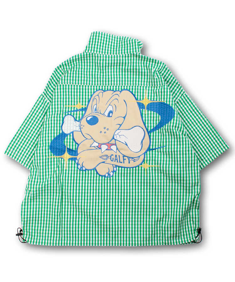 JACKROSE(ジャックローズ) |GALFY/ガルフィー 宇宙犬半袖チェックアノラック SS(MENS)