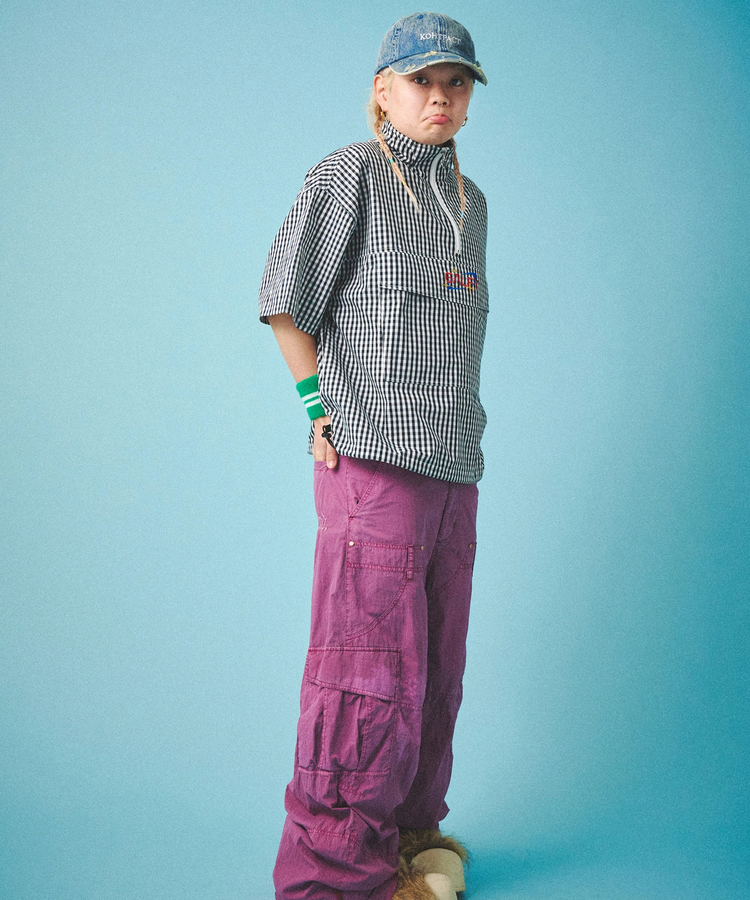 JACKROSE(ジャックローズ) |GALFY/ガルフィー 宇宙犬半袖チェックアノラック SS(MENS)