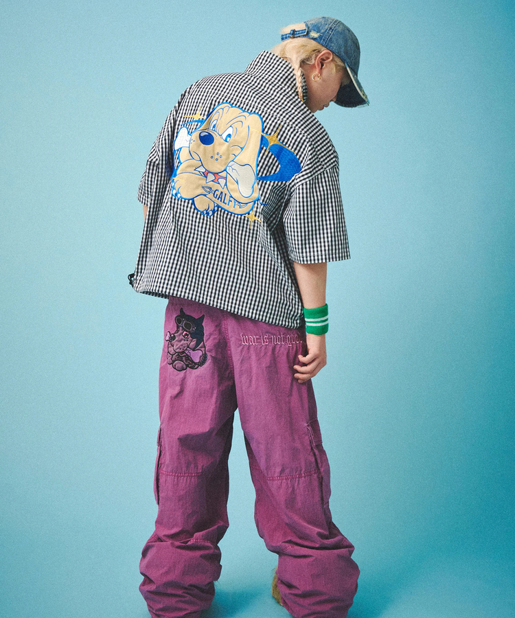 JACKROSE(ジャックローズ) |GALFY/ガルフィー 宇宙犬半袖チェックアノラック SS(MENS)