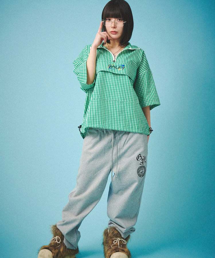JACKROSE(ジャックローズ) |GALFY/ガルフィー 宇宙犬半袖チェックアノラック SS(MENS)