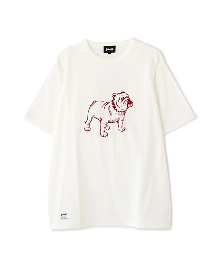 JACKROSE(ジャックローズ) |Schott/ショット PIGMENT SS T-SHIRT FLOCKY BULLDOG(MENS)