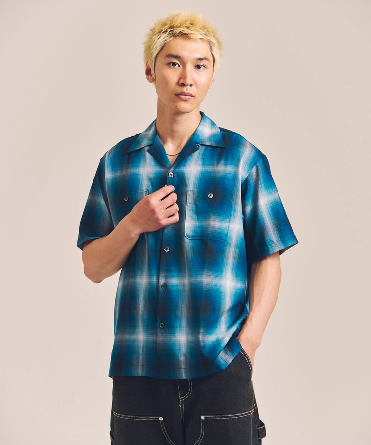 JACKROSE(ジャックローズ) |Schott / ショット OMBRE SS SHIRT(MENS)