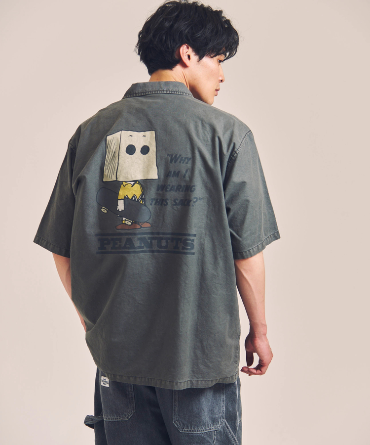 JACKROSE(ジャックローズ) |NUTMEG/ナツメグ Peanuts S/Sシャツ(MENS)