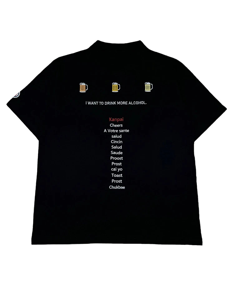 JACKROSE(ジャックローズ) |YOIDORE/酔いどれ 乾杯ビール S/Sポロシャツ(MENS)