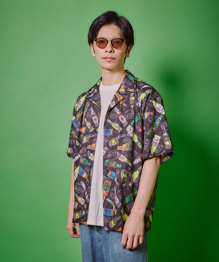 JACKROSE(ジャックローズ) |YOIDORE/酔いどれ 酒S/Sアロハシャツ(MENS)