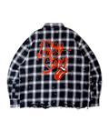 JACKROSE(ジャックローズ) |【The Rolling Stones×JACKROSE】ダメージスタッズ・グランジ-LSシャツ(MENS)