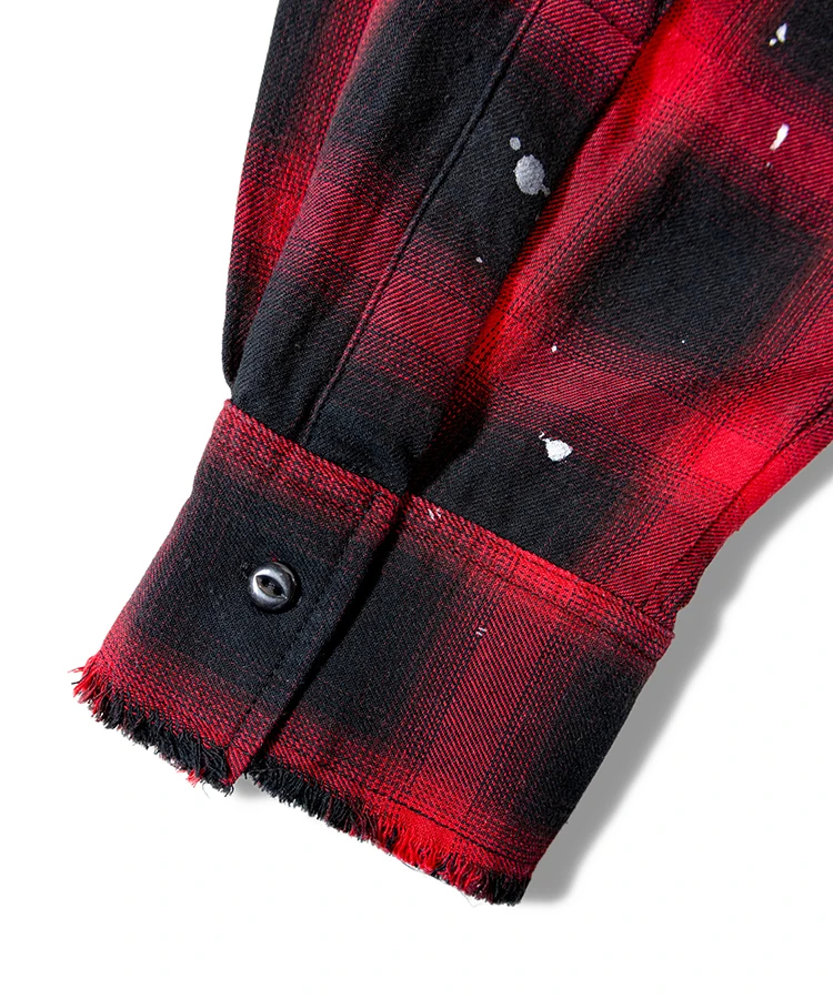 JACKROSE(ジャックローズ) |【The Rolling Stones×JACKROSE】ダメージスタッズ・グランジ-LSシャツ(MENS)