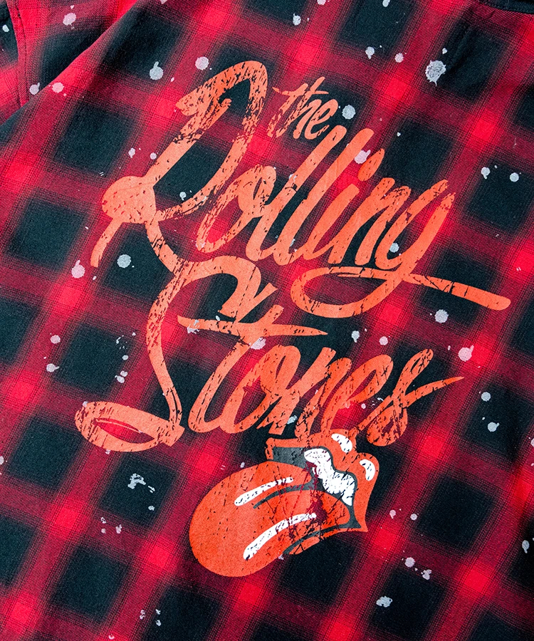 JACKROSE(ジャックローズ) |【The Rolling Stones×JACKROSE】ダメージスタッズ・グランジ-LSシャツ(MENS)
