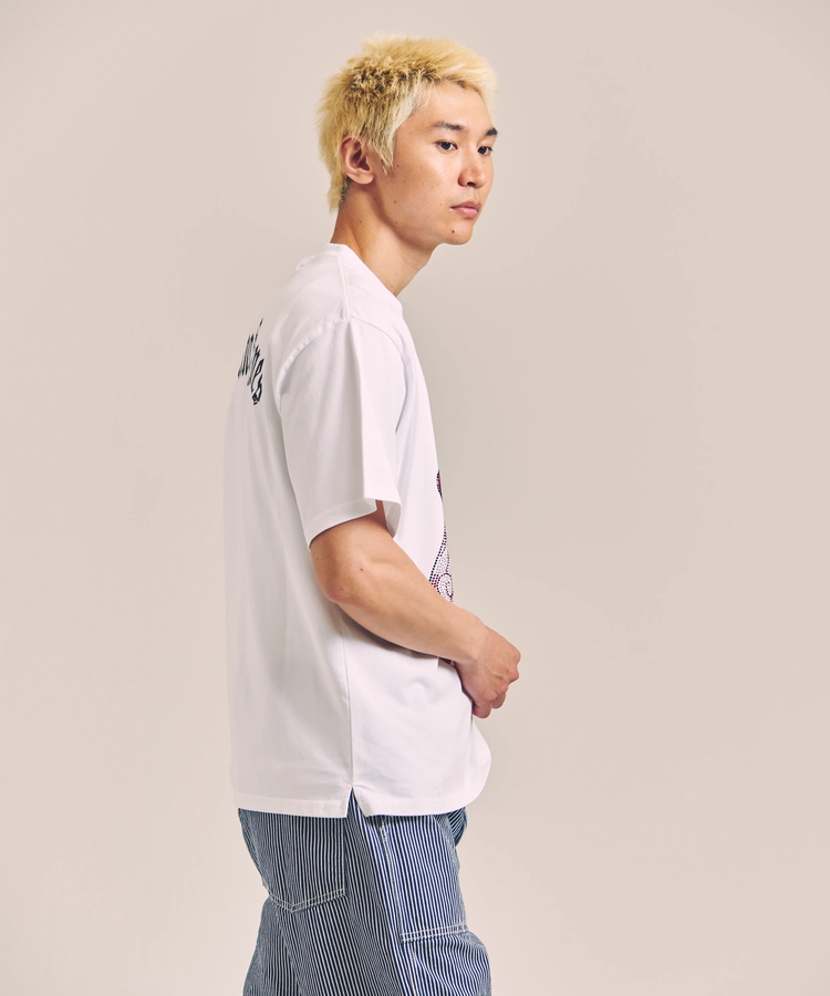 JACKROSE(ジャックローズ) |【The Rolling Stones×JACKROSE】Lips&Tongue ラインストーン-SSTEE(MENS)