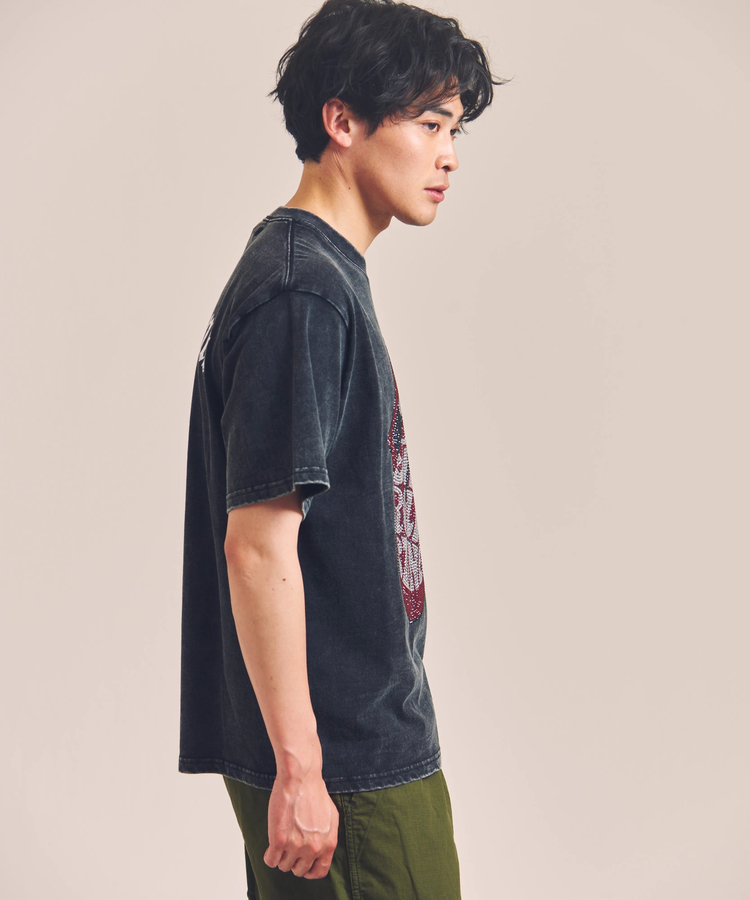 JACKROSE(ジャックローズ) |【The Rolling Stones×JACKROSE】Lips&Tongue ラインストーン-SSTEE(MENS)