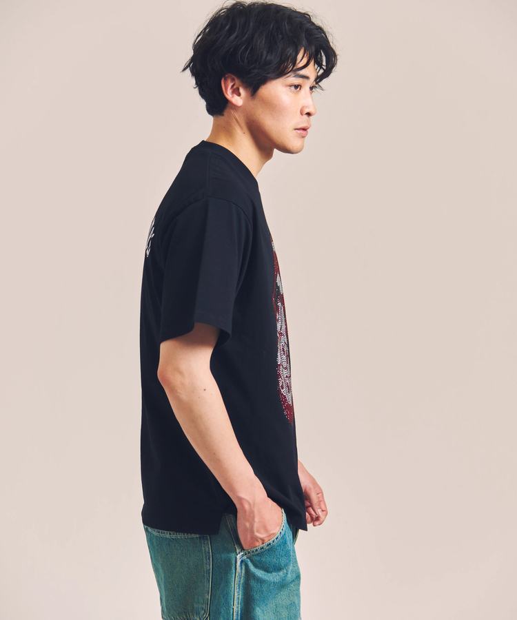 JACKROSE(ジャックローズ) |【The Rolling Stones×JACKROSE】Lips&Tongue ラインストーン-SSTEE(MENS)