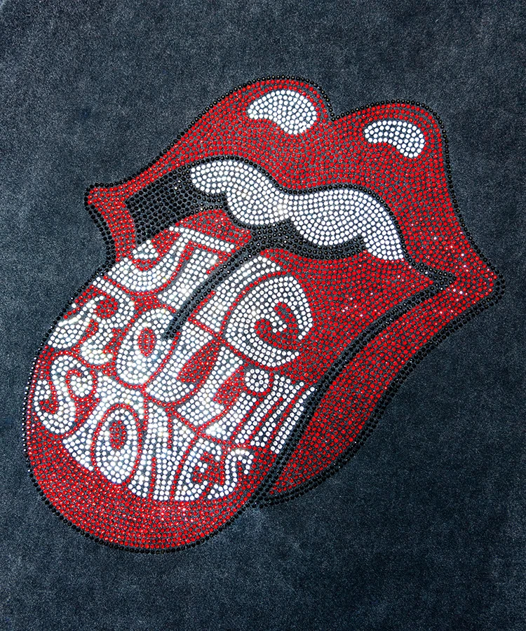 JACKROSE(ジャックローズ) |【The Rolling Stones×JACKROSE】Lips&Tongue ラインストーン-SSTEE(MENS)