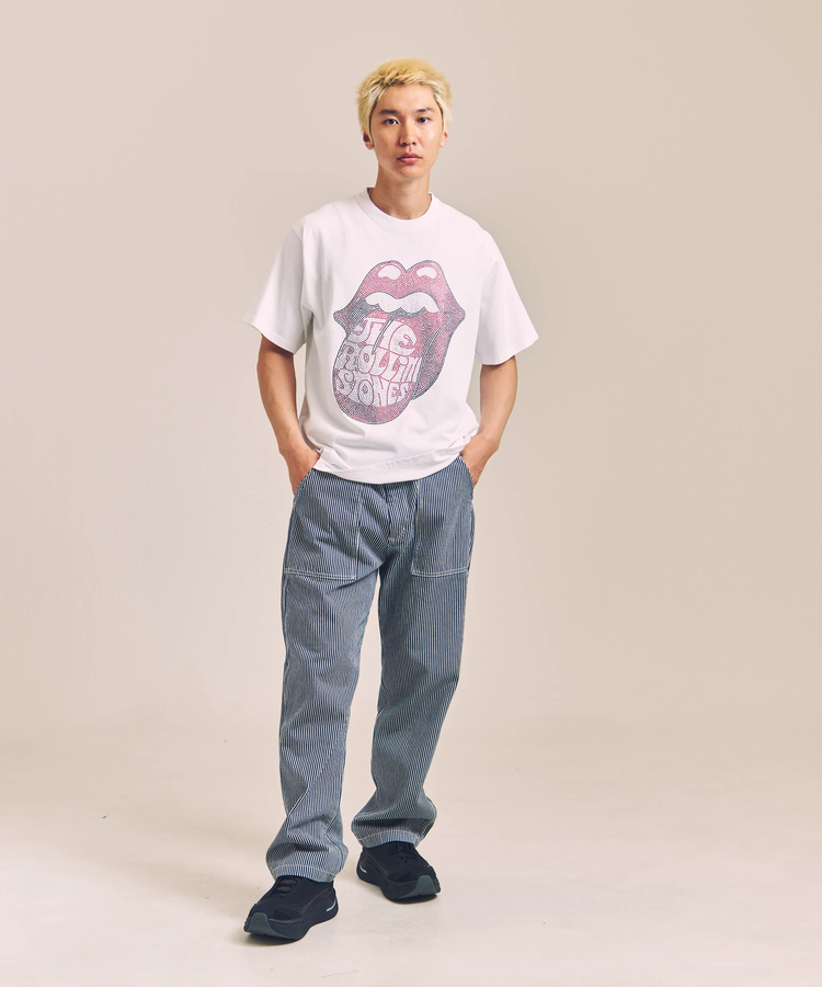 JACKROSE(ジャックローズ) |【The Rolling Stones×JACKROSE】Lips&Tongue ラインストーン-SSTEE(MENS)