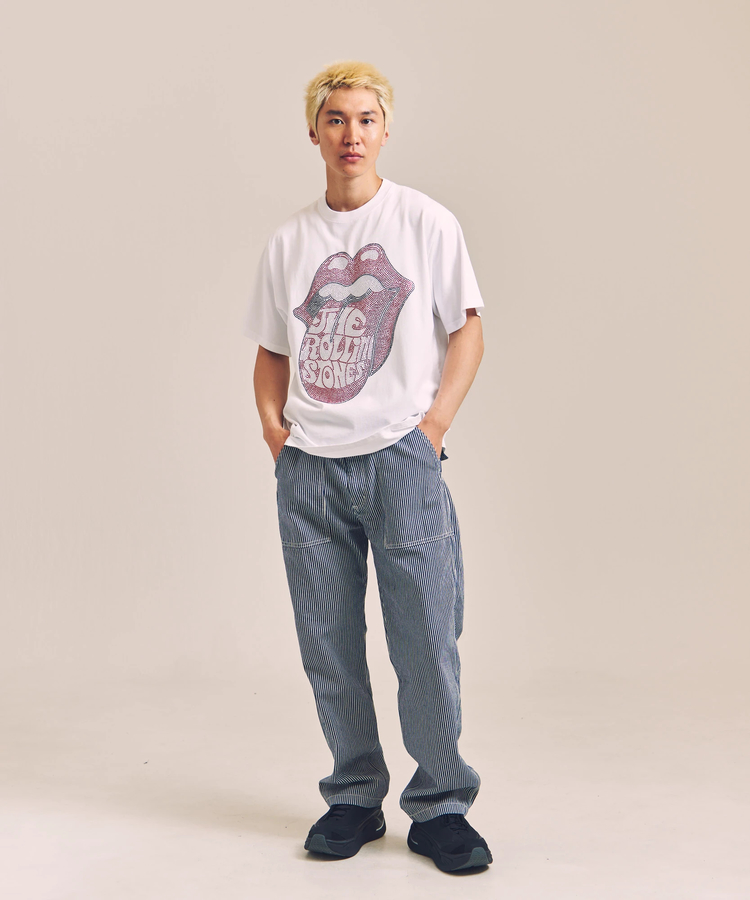 JACKROSE(ジャックローズ) |【The Rolling Stones×JACKROSE】Lips&Tongue ラインストーン-SSTEE(MENS)