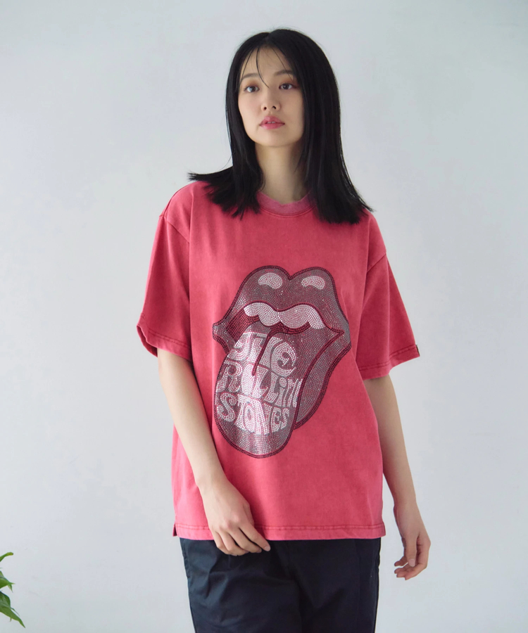 JACKROSE(ジャックローズ) |【The Rolling Stones×JACKROSE】 Lips&Tongue ラインストーン-SSTEE(MENS)