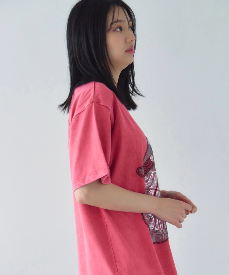 JACKROSE(ジャックローズ) |【The Rolling Stones×JACKROSE】 Lips&Tongue ラインストーン-SSTEE(MENS)
