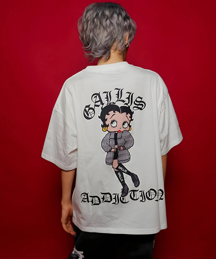 JACKROSE(ジャックローズ) |【BETTY BOOP×GALLIS ADDICTION】BACKイラスト S/STEE(MENS)
