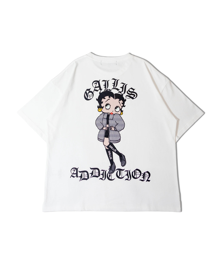 JACKROSE(ジャックローズ) |【BETTY BOOP×GALLIS ADDICTION】BACKイラスト S/STEE(MENS)