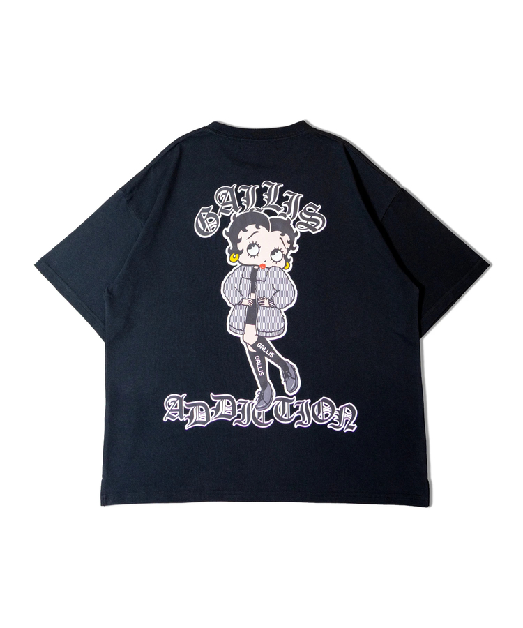 JACKROSE(ジャックローズ) |【BETTY BOOP×GALLIS ADDICTION】BACKイラスト S/STEE(MENS)