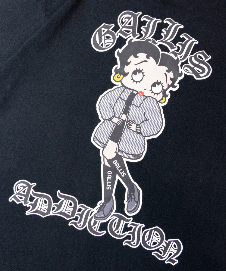 JACKROSE(ジャックローズ) |【BETTY BOOP×GALLIS ADDICTION】BACKイラスト S/STEE(MENS)