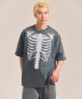 JACKROSE(ジャックローズ) |vanson/バンソン SKELTON BONES-Pigment Dyed SS Tee(MENS)
