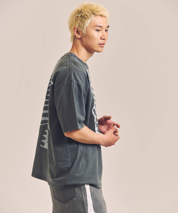 JACKROSE(ジャックローズ) |vanson/バンソン SKELTON BONES-Pigment Dyed SS Tee(MENS)