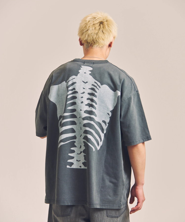 JACKROSE(ジャックローズ) |vanson/バンソン SKELTON BONES-Pigment Dyed SS Tee(MENS)