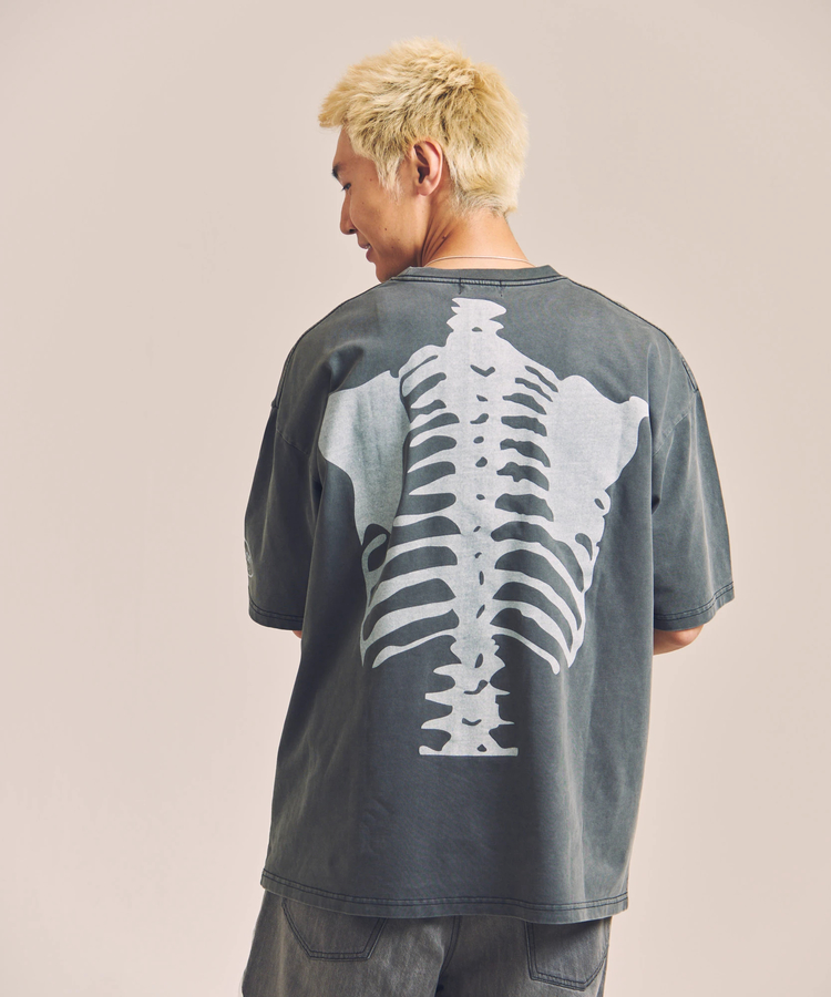 JACKROSE(ジャックローズ) |vanson/バンソン SKELTON BONES-Pigment Dyed SS Tee(MENS)
