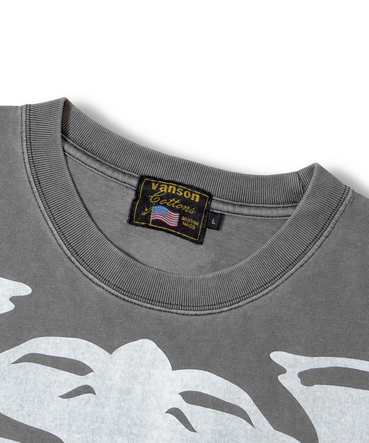 JACKROSE(ジャックローズ) |vanson/バンソン SKELTON BONES-Pigment Dyed SS Tee(MENS)