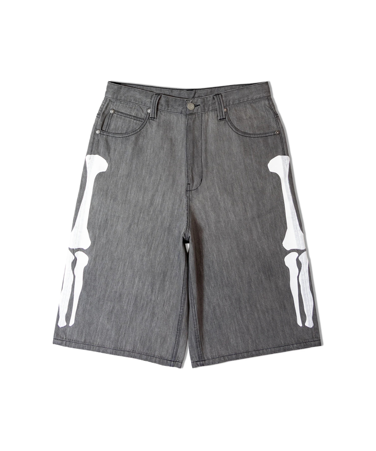 JACKROSE(ジャックローズ) |vanson/バンソン SKELTON BONES-Denim Shorts(MENS)