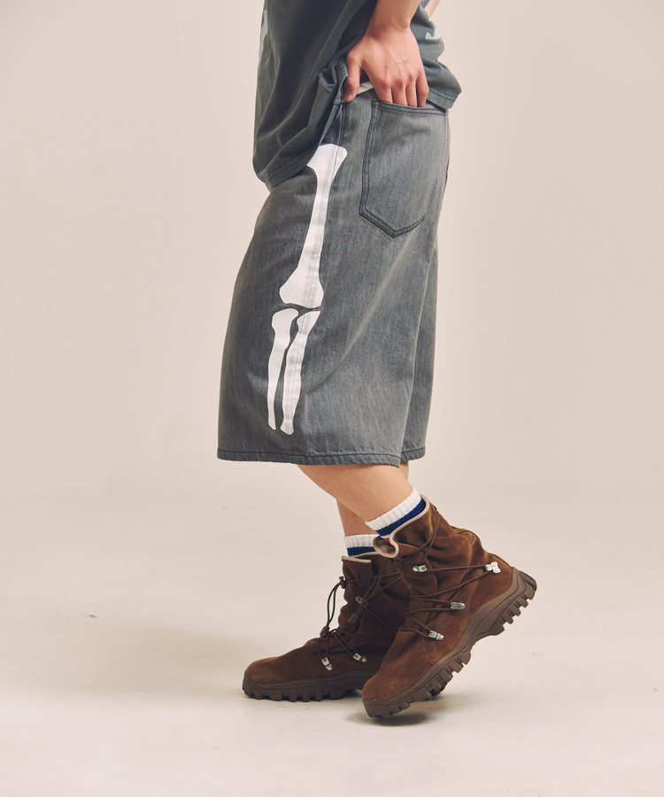 JACKROSE(ジャックローズ) |vanson/バンソン SKELTON BONES-Denim Shorts(MENS)