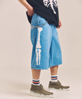 JACKROSE(ジャックローズ) |vanson/バンソン SKELTON BONES-Denim Shorts(MENS)