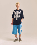 JACKROSE(ジャックローズ) |vanson/バンソン SKELTON BONES-Denim Shorts(MENS)