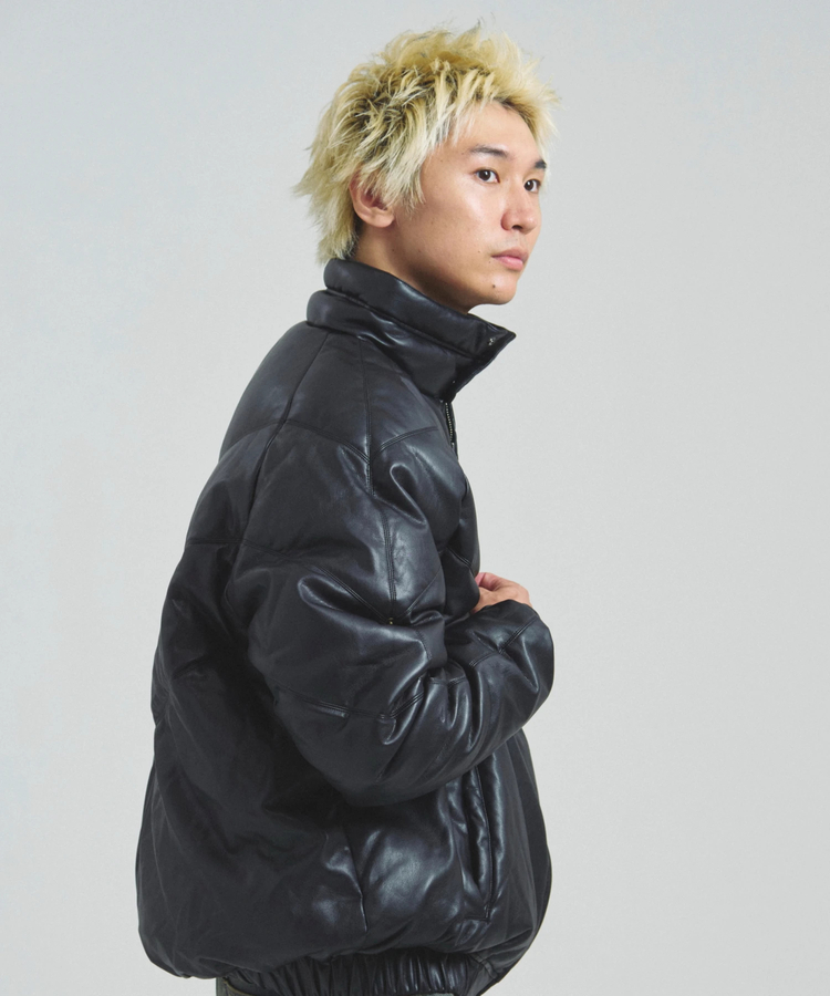 JACKROSE(ジャックローズ) |FIRST DOWN/ファーストダウン RITZ PU Leather V-Down JKT SMU(MENS)
