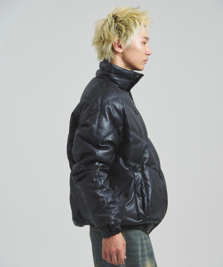 JACKROSE(ジャックローズ) |FIRST DOWN/ファーストダウン RITZ PU Leather V-Down JKT SMU(MENS)