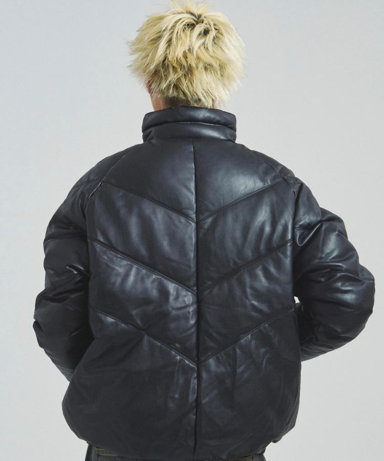 JACKROSE(ジャックローズ) |FIRST DOWN/ファーストダウン RITZ PU Leather V-Down JKT SMU(MENS)