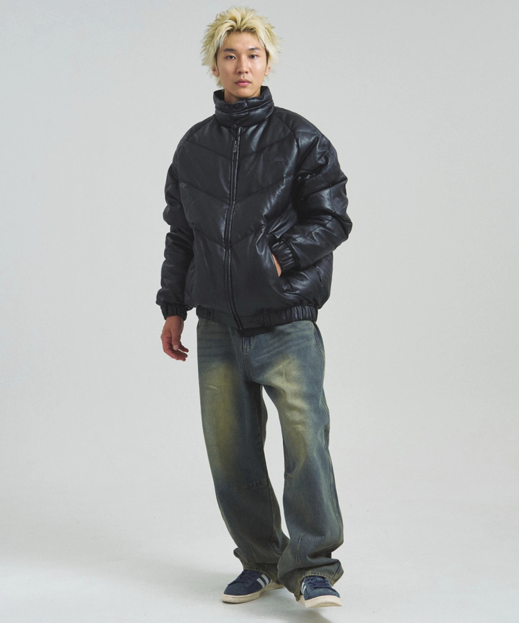 JACKROSE(ジャックローズ) |FIRST DOWN/ファーストダウン RITZ PU Leather V-Down JKT SMU(MENS)