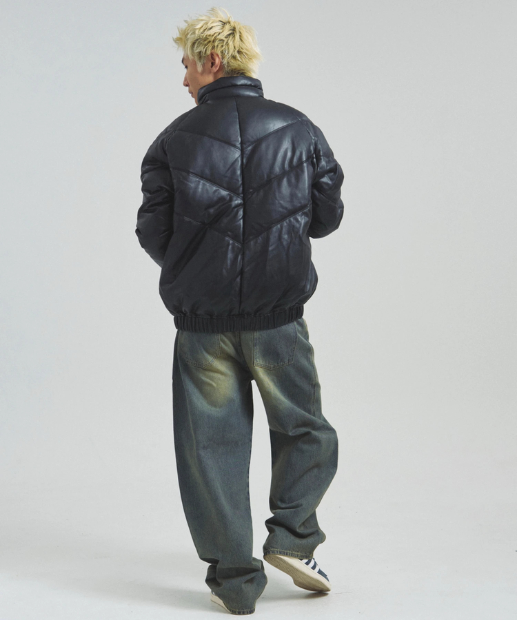 JACKROSE(ジャックローズ) |FIRST DOWN/ファーストダウン RITZ PU Leather V-Down JKT SMU(MENS)