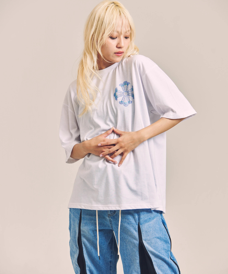 JACKROSE(ジャックローズ) |GA T/C CROSS-STONE SS TEE(MENS)