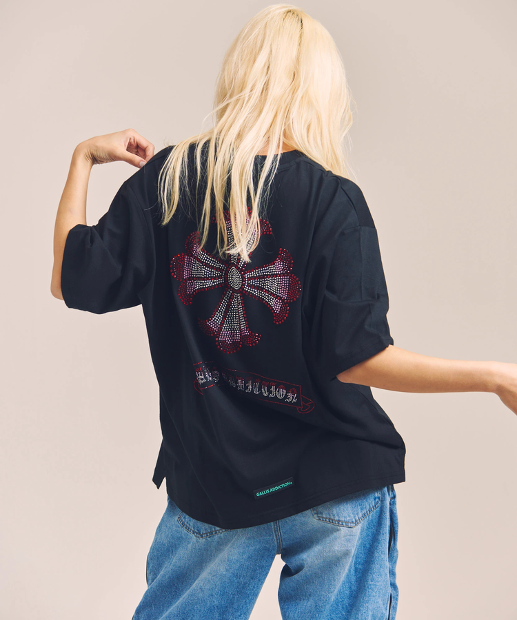 JACKROSE(ジャックローズ) |GA T/C CROSS-STONE SS TEE(MENS)