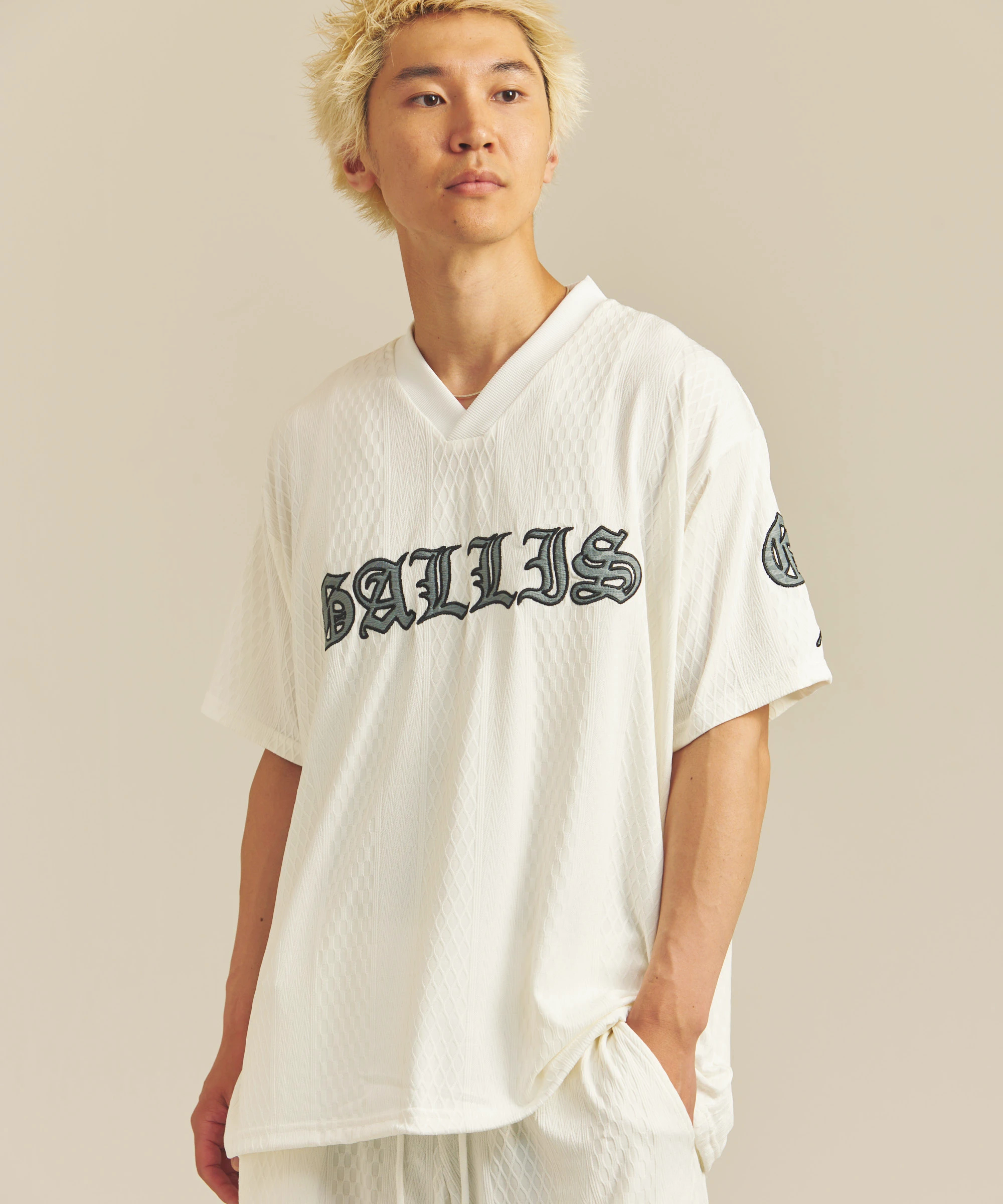 GA JACQUARD O.E V-TEE*セットアップ対応(MENS)|ファッション GA JACQUARD O.E V-TEE*セットアップ対応(MENS)|ファッション