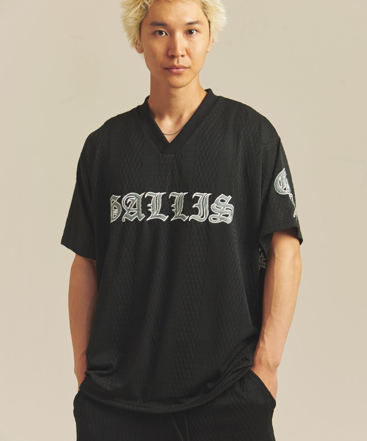 JACKROSE(ジャックローズ) |GA JACQUARD O.E V-SS TEE *セットアップ対応(MENS)