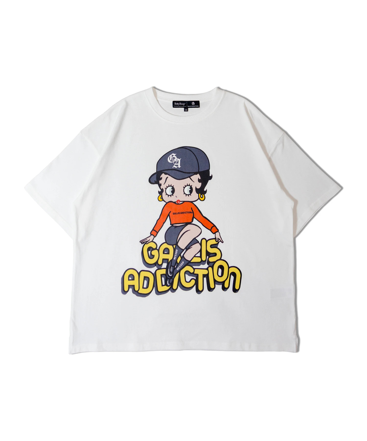 JACKROSE(ジャックローズ) |【BETTY BOOP×GALLIS ADDICTION】FRONT SITイラスト S/STEE(MENS)