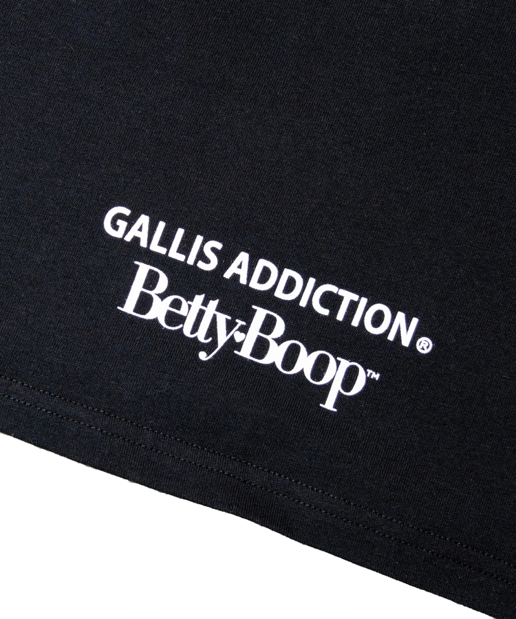 JACKROSE(ジャックローズ) |【BETTY BOOP×GALLIS ADDICTION】FRONT SITイラスト S/STEE(MENS)