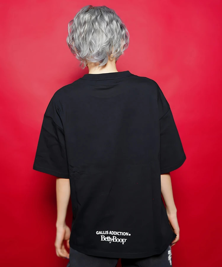 JACKROSE(ジャックローズ) |【BETTY BOOP×GALLIS ADDICTION】FRONT SITイラスト S/STEE(MENS)