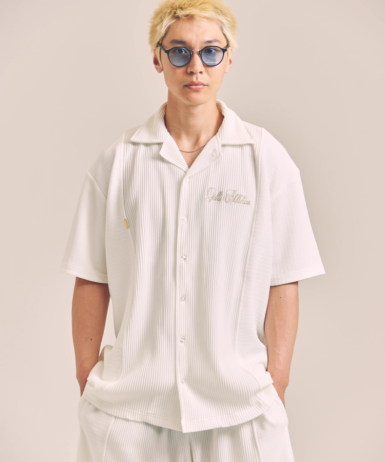 JACKROSE(ジャックローズ) |GA 切替PLEATS-S/S SHIRT *セットアップ対応(MENS)
