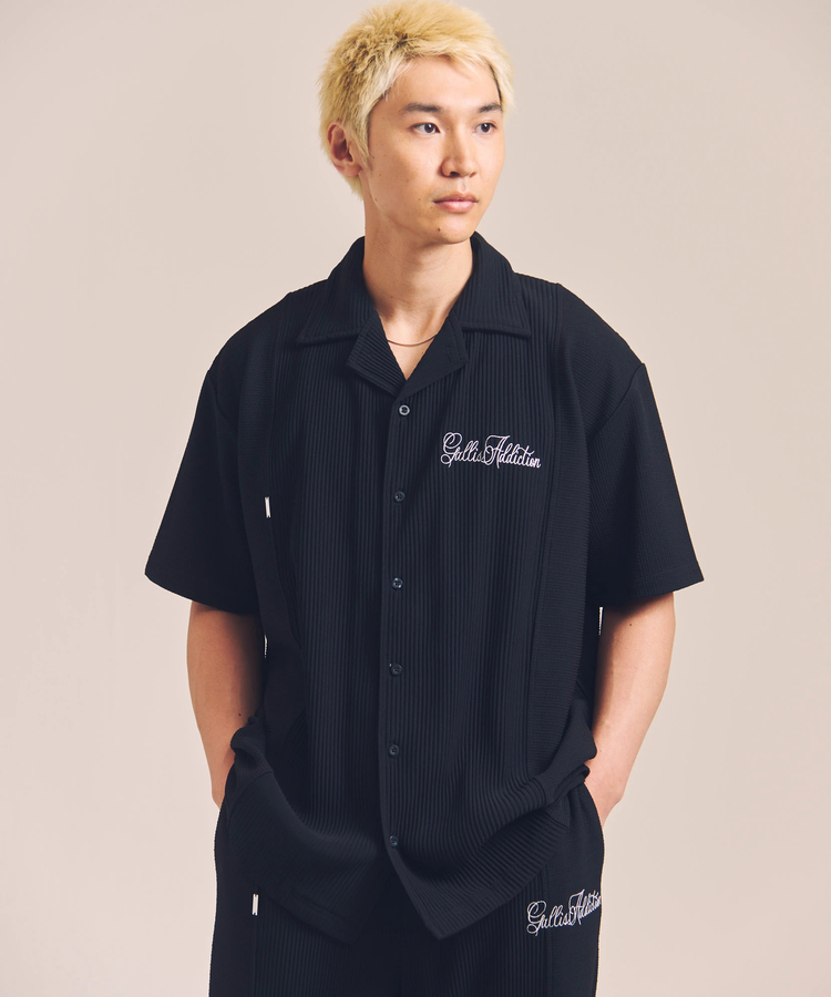 JACKROSE(ジャックローズ) |GA 切替PLEATS-S/S SHIRT *セットアップ対応(MENS)