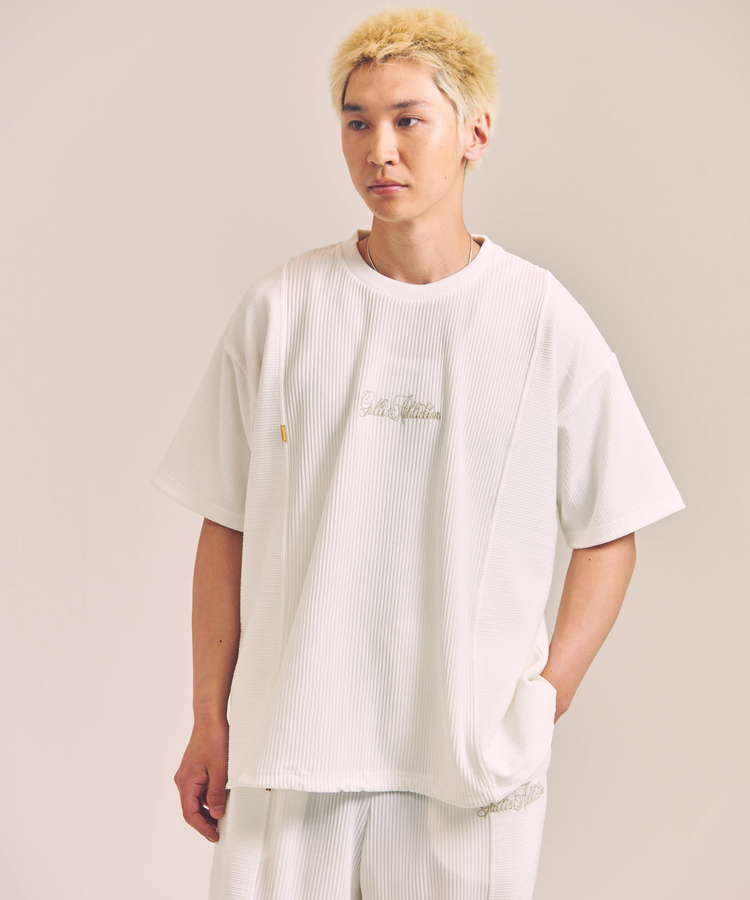 JACKROSE(ジャックローズ) |GA 切替PLEATS-SS TEE *セットアップ対応(MENS)