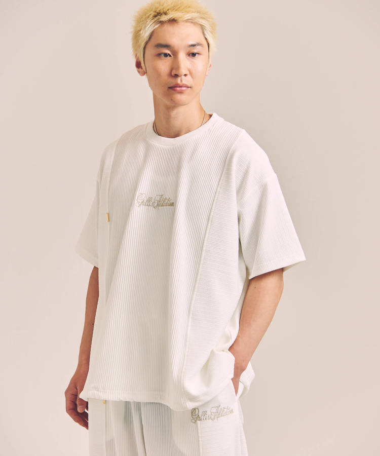 JACKROSE(ジャックローズ) |GA 切替PLEATS-SS TEE *セットアップ対応(MENS)